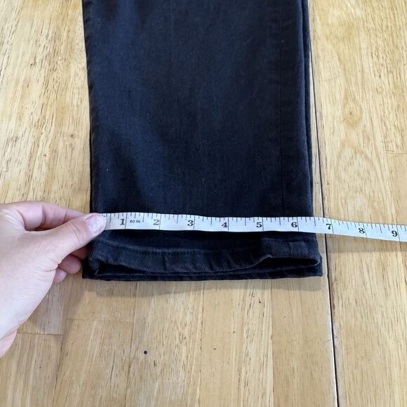 Roucha Dobell Black Denim Barrel Jeans High Rise Crop Cool Size AA 4/6 Short EUC - Picture 11 of 13